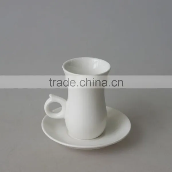 80cc Ceramic Promotion White Coffee Cup Set photo-2