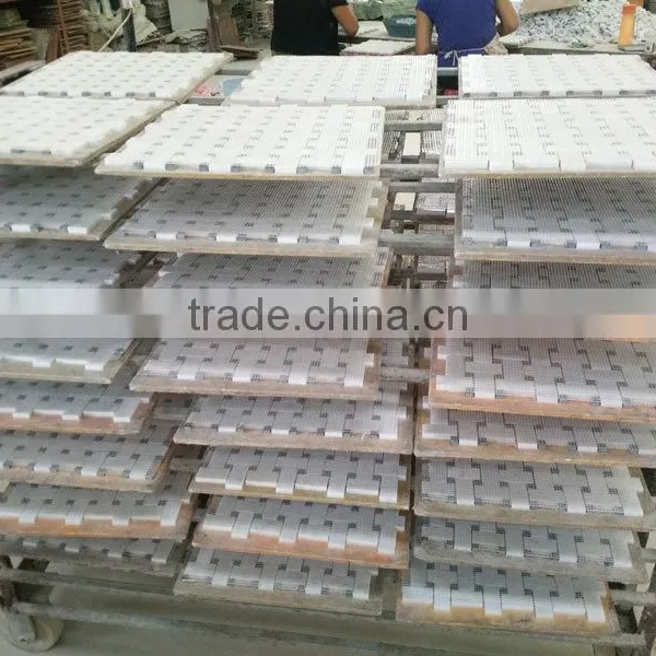 Jianfa Stone Factory Direct Sale Oriental White Marble Stone Mosaic photo-5