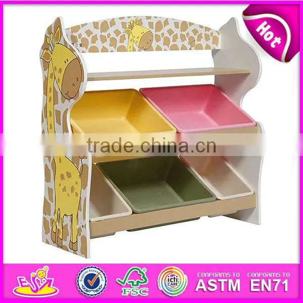 2015 New Wooden Toy Organizer for Kids With 12 Bins, Popular Colorful Storage Box and Hot Sale Storage Box W08C034 photo-4