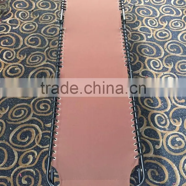 Protable Folding Steel Frame Rope Beach Sun Bed Lonuge Chaise Sunbed photo-2