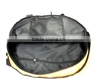 Cutsomeized Size Logo Eco -friendly Orange Round Travel Duffle Bag for Women photo-5