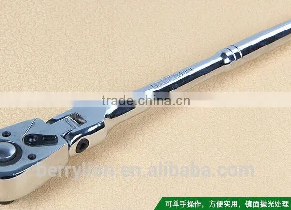 Berrylion Quality Spanner 1/4" Foldable Mirror Finished Ratchet Spanner photo-4