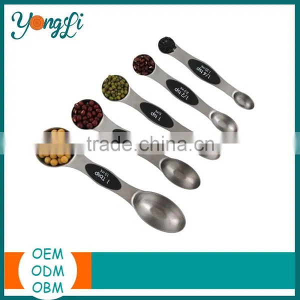 Hight Quality 403 Stainless Steel Magnetic Measuring Scoop Set photo-2