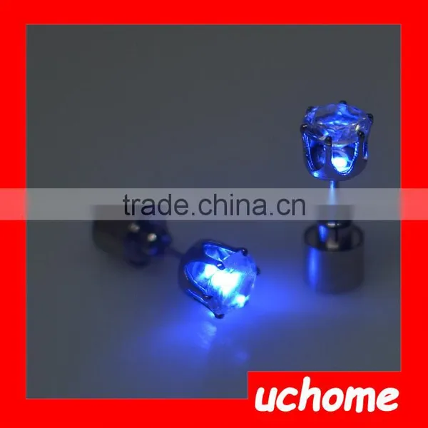 UCHOME Fashion Party Club Multi-Color Led Earrings,Wholesale Light Up Led Stud Earrings photo-4