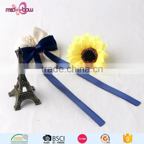 Korean Style New Design Alligator Ribbon Hair Bows Clip for Woman photo-2