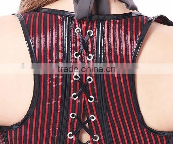 2015 Newest Style Seamless Conjoined One Set Body Shaping Corset With Long Skirt photo-4