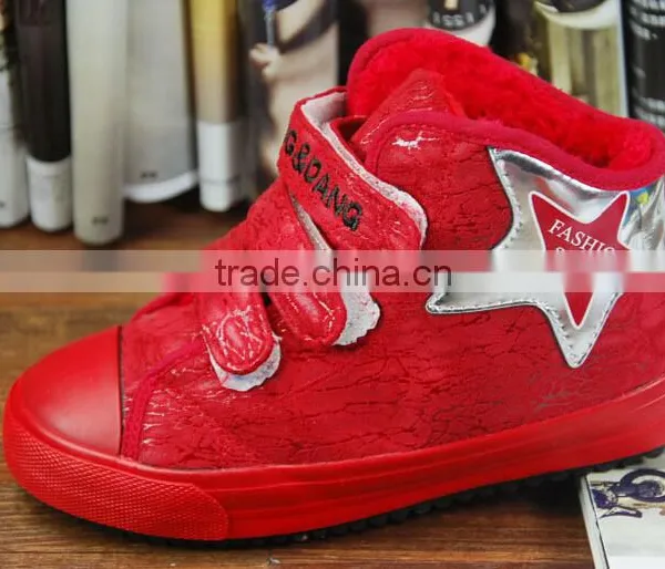 GZYNew Design Good Quality Warmly Colorful Kids Leather Shoes photo-2