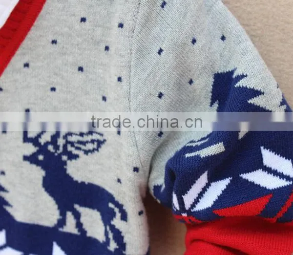 Baby Boys Nordic Snowflake Reindeer Cardigan Sweater photo-6