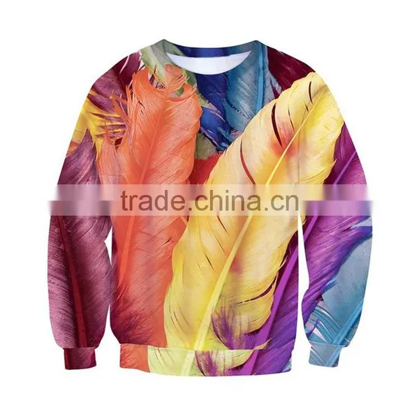 Cheap 100% Polyester Sublimation Wholesale Manufacturer Women Crew Neck Sweatshirt photo-2