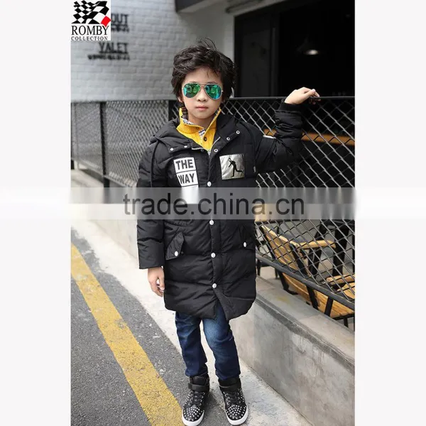 Boys Clothes Down Jacket Long Coat photo-2