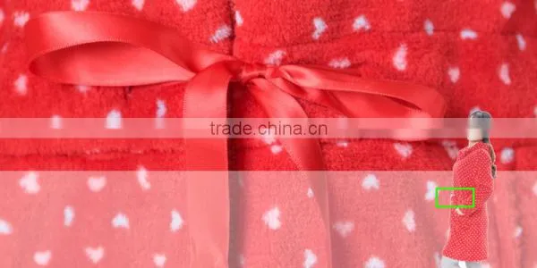 Heart Printing Hooded Zipper Unlined Upper Garment photo-5