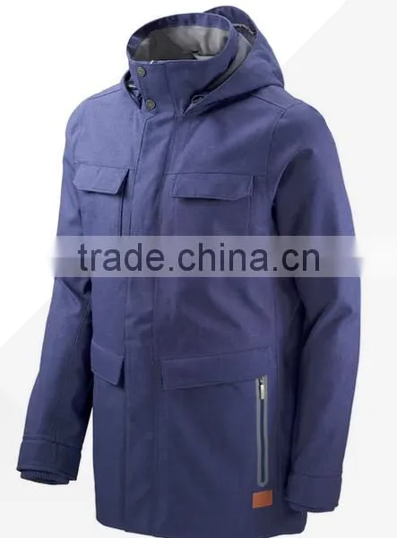 Mens Waterproof Breathable Promotion Windbreaker Jacket Softshell Jacket photo-5