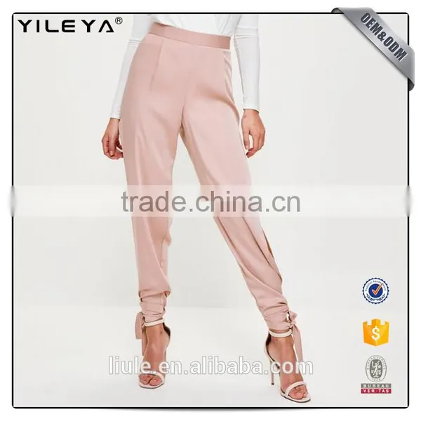 2017 Latest Design Sex Women Long Pants With Slit and Nice Cut photo-2