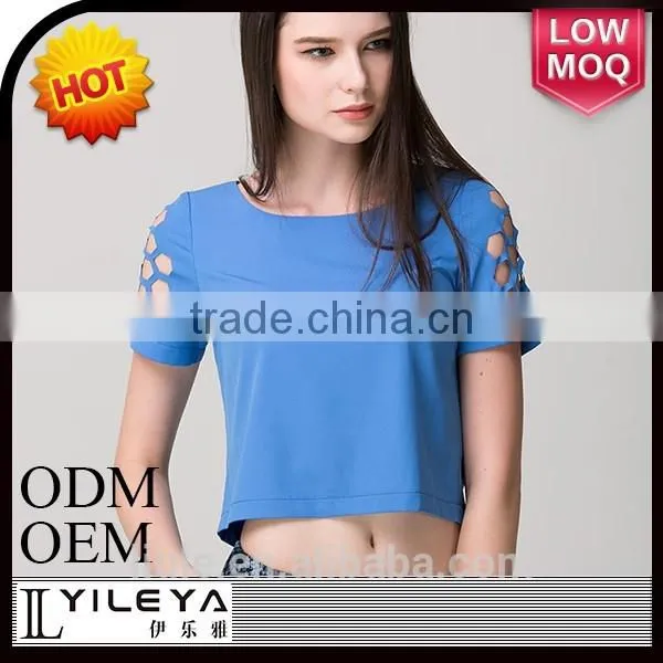 Four Color Can Choice Short Sleeve Plain t- Shirt photo-2