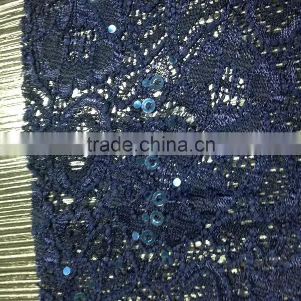 Lace Fabric With Sequins/beaded Lace #B8035 photo-3