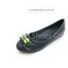 White, Black, Pink, Beige, Brown PU Upper Beatiful Women Closed Toe Flat Shoes Size 41