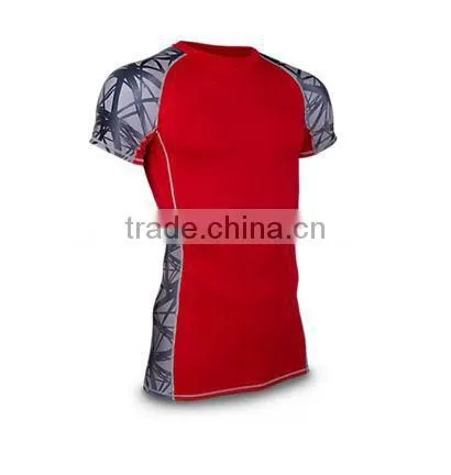 Compression Wear Printed Heat Shorts Sleeve Polyester/Spandex