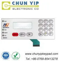 Pillow Embossed Type Button Membrane Switch With Leds