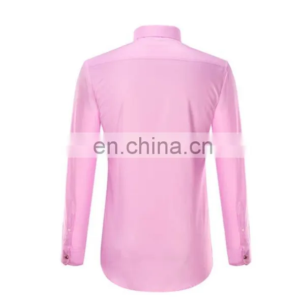 100% Cotton Long Sleeve Casual Shirt for Men/ Customized Slim Fit Dress Shirt photo-3