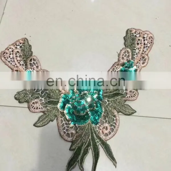 Wholesale New Deisgn Popular Flower Embroidery Sequin Collar photo-2