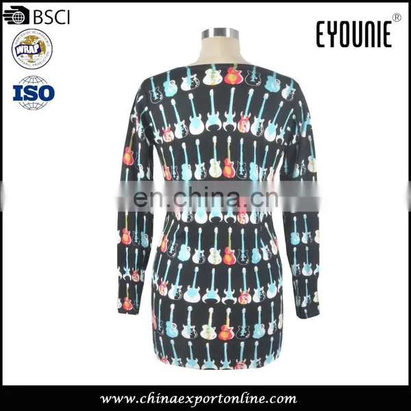Cartoon Print Tight-fitting Sweater photo-2