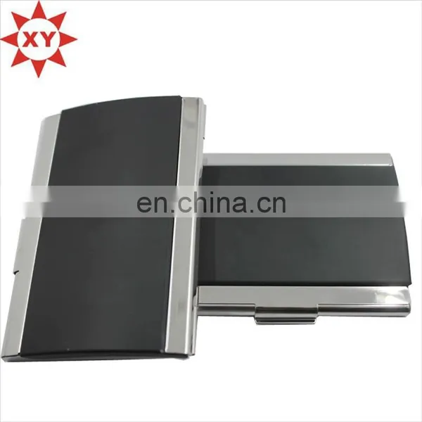PU Leather Business Journal Name Card Book Holder Black Color