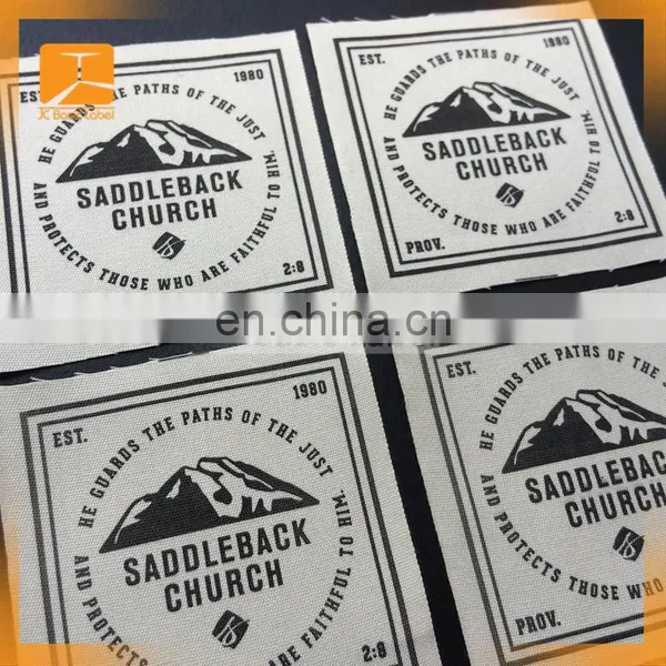 Printed Soft 100% Organic Cotton Labels Clothing Main Label for Garments and Hats photo-4