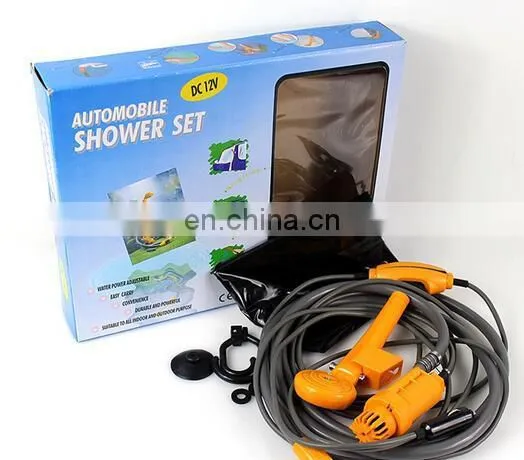 12V Portable Electric Car Shower Kit Automobile Travel Outdoor Car Wash Kit
