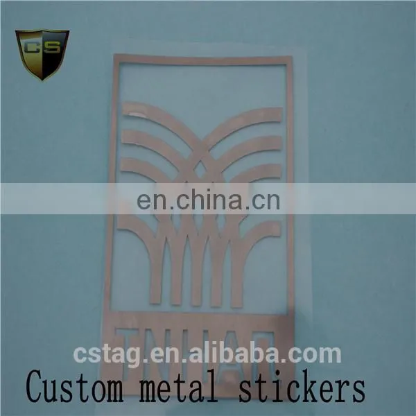 Customized Gilded Metal Car Sticker Gold Silver Black Red photo-3