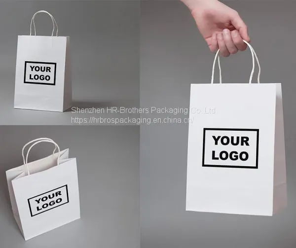 Wholesale TOP Quality Reusable Custom Logo Printing Kraft Paper Bag photo-2