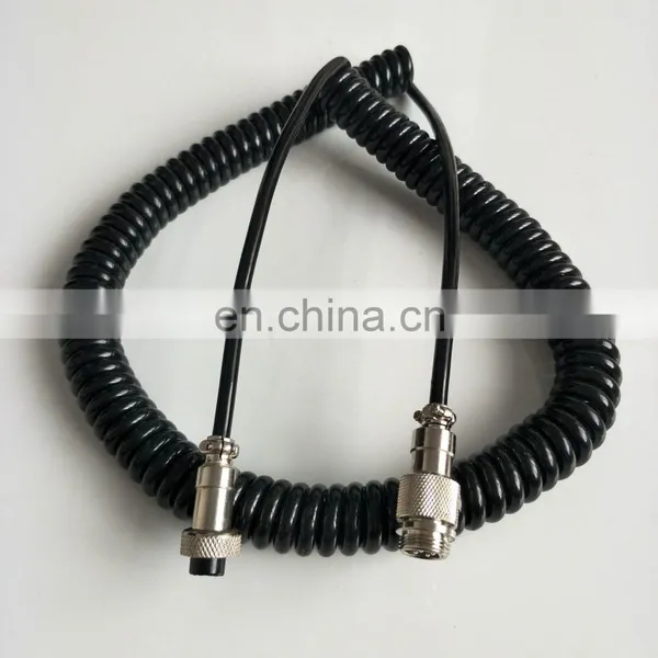 High Elasticity Cnc Spiral Cable Coiled Cable Spiral Cable With 4 Pin Connector photo-3