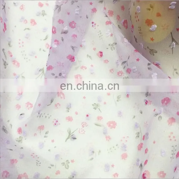 Custom Print Soft 100% Polyester Chiffon Fabric For Dress photo-6