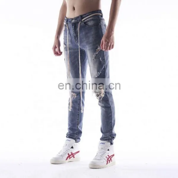 DiZNEW Fashion Hot Seller Jeans Casual Slim Jean Classic Trousers Denim Pants Men photo-4