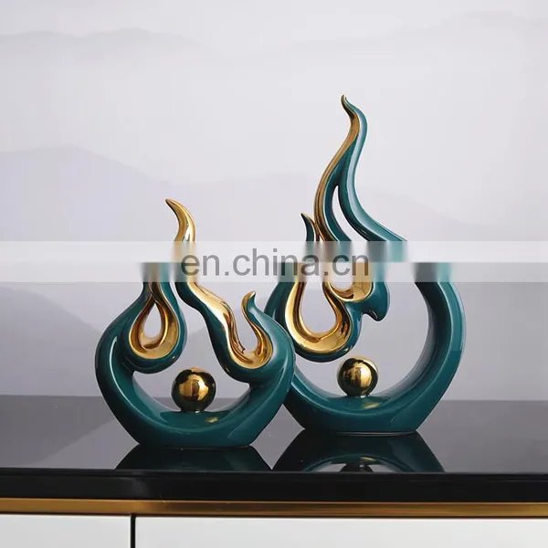 Hot Selling Abstract Art Custom Porcelain Handmade Craft Statue for Home Decoration Ornament photo-3