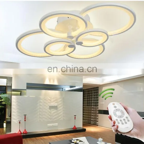 Modern Dimmable by Remote Control Led Acrylic Ceiling Lights for Drawing Room photo-4