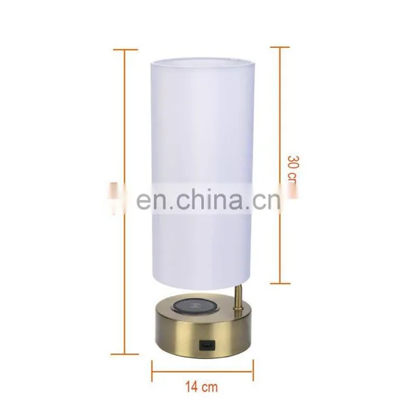 Post-modern Minimalist Dimming Hotel Desk Lamp Bedside Personality Bedroom Wireless Charging USB Charging Lamp photo-5