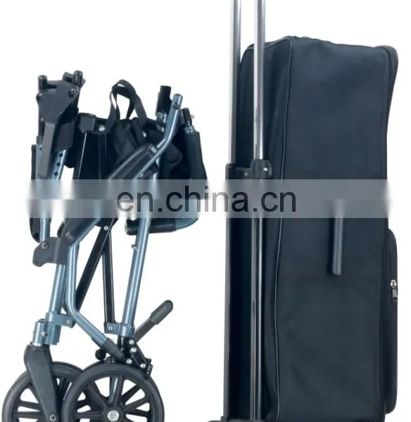 Topmedi Elderly Care Products TAW818LB Travel Folding Cheap Price of Wheelchair for Handicapped