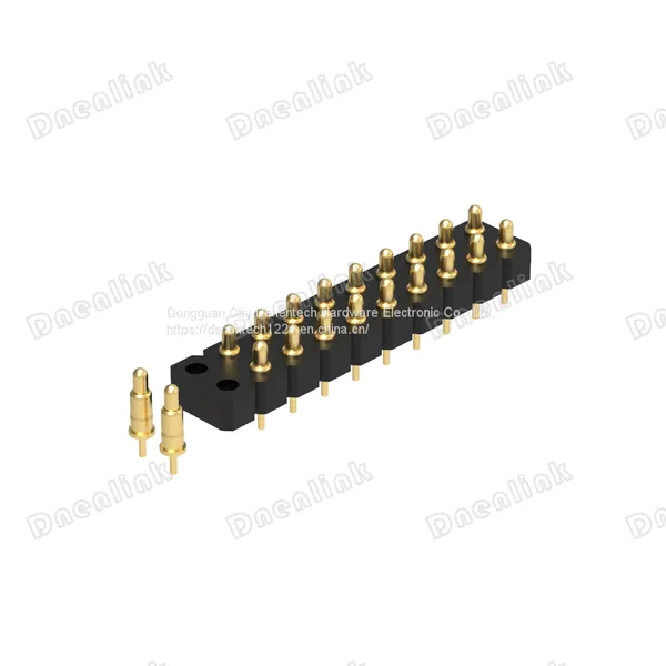 Dnenlink 3.00mm pitch Dual Row  H2.5mm Straight Male Header DIP type PogoPin header