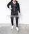 Biker Seaming Cargo Sweatpants Sweatpants Black Standard Sports