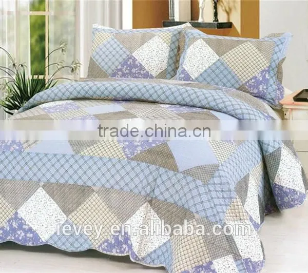 King Size Cotton Cheap Top Quality Plain Style Reactive Printed Wholesale Comforter Sets Bedding photo-6
