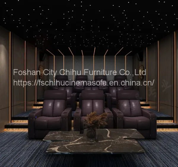 CHIHU Theater Furniture Luxury Low Seat Comfortable Home Plush Theater Chairs Recliner Chair Sofa Recliner Sofa Chair photo-5