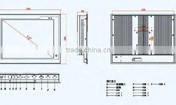 DT-P104-I Industrial Fanless I3/i5/i7 CPU 10.4" Touch Screen Panel pc 15 Inch All in One Touch Screen pc photo-6