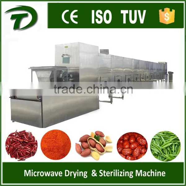 Food Fruit Seafood Textured Meats Tunnel Microwave Drying Machine Quality Choice