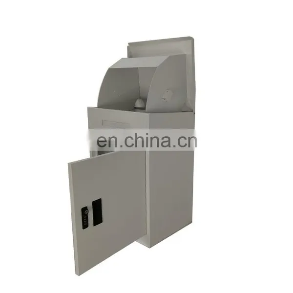Outdoor Stainless Steel Metal Post Safe Private Home Parcel Box For Letter Mail photo-4
