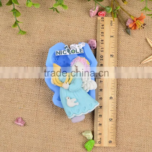 Custom Unique Design Silicon Moulds Baby Angel Fondant Molds photo-4
