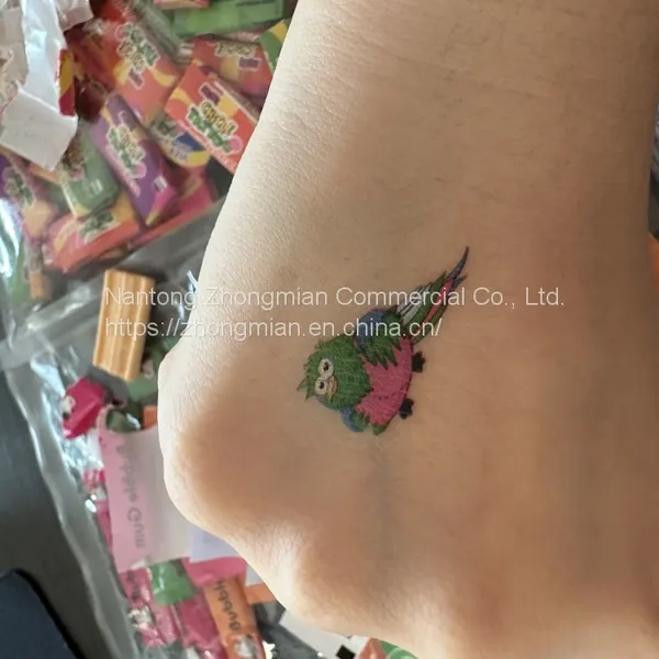 Fancy 4cm, 7cm Fruit Flavour Chewing Gum Tatoo Chicle Tatoo Bubble Gum in Bags, Jars photo-2