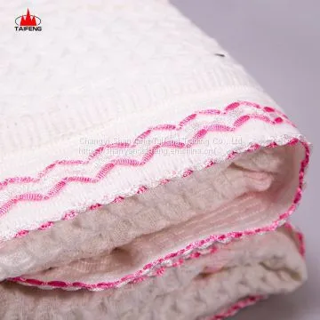Online Sale Decorative Border Baby Woolen Blanket for Africa Market photo-2