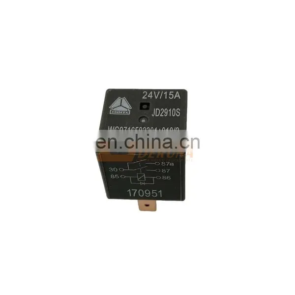 Sinotruk Howo T5G T7H TX Sitrak C5H C7H Truck Spare Parts WG9716582301+010/2 40a Duplex Relay T5G/T7H photo-3
