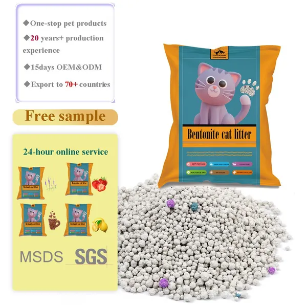 Pet Product: Hot Sell Bentonite Cat Litter With Fast Clump
