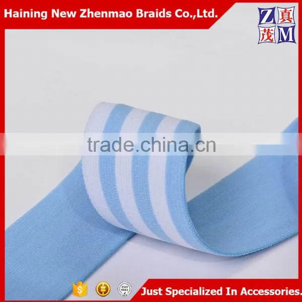 Blue and White Nylon Woven Elastic Webbing Tape photo-4